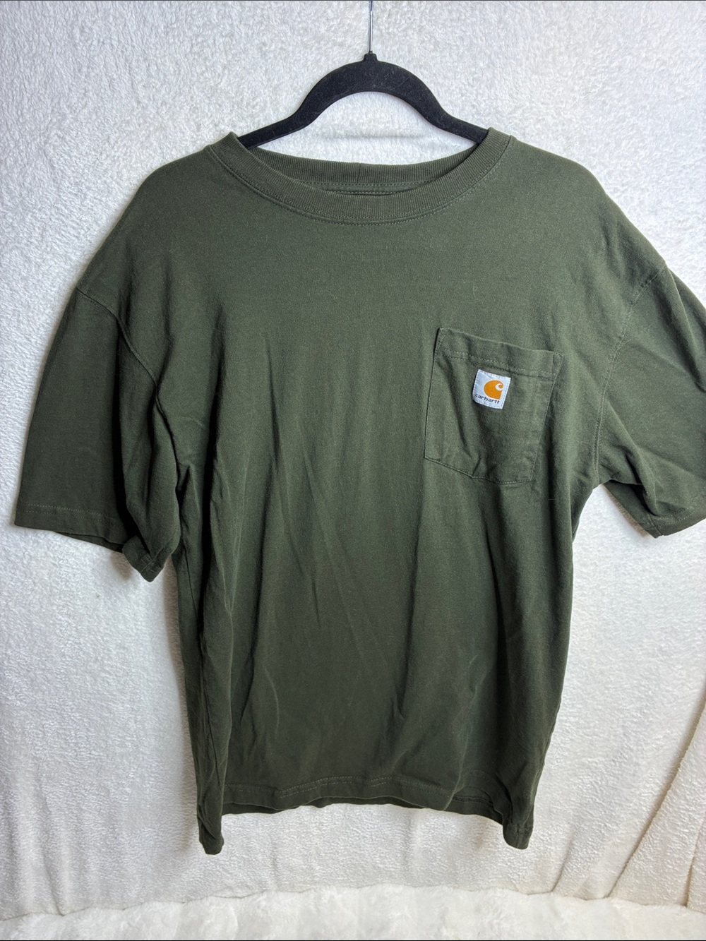 Carhartt Olive Green Short Sleeve Pocket Tee